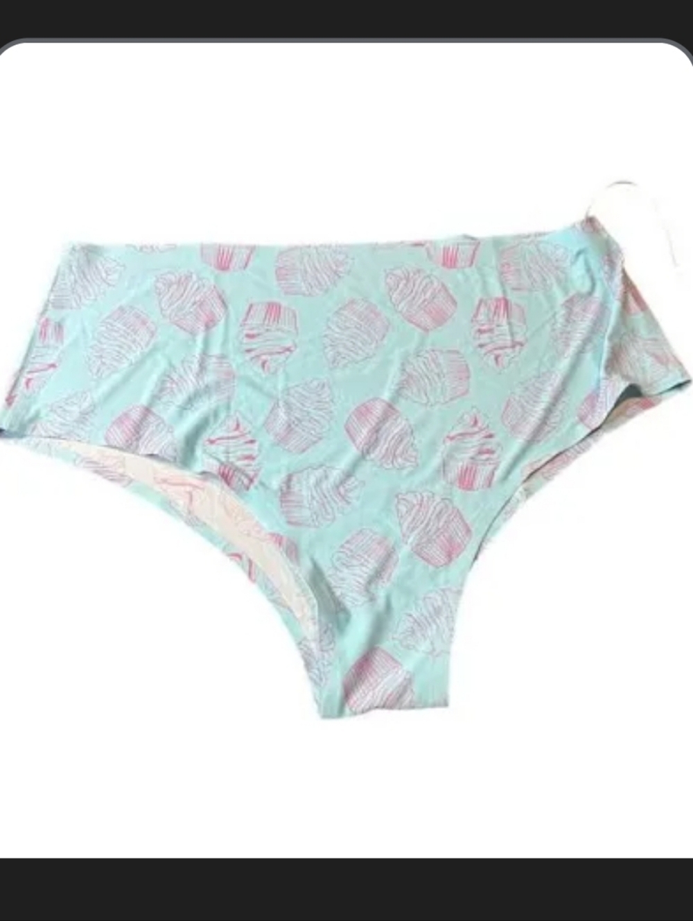 NWOT Discontinued Pattern Mint Pink Cupcake Print Boyshort Panties